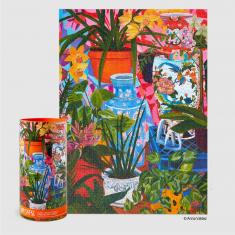 Puzzle 1000 Teile: Tropische Vasen