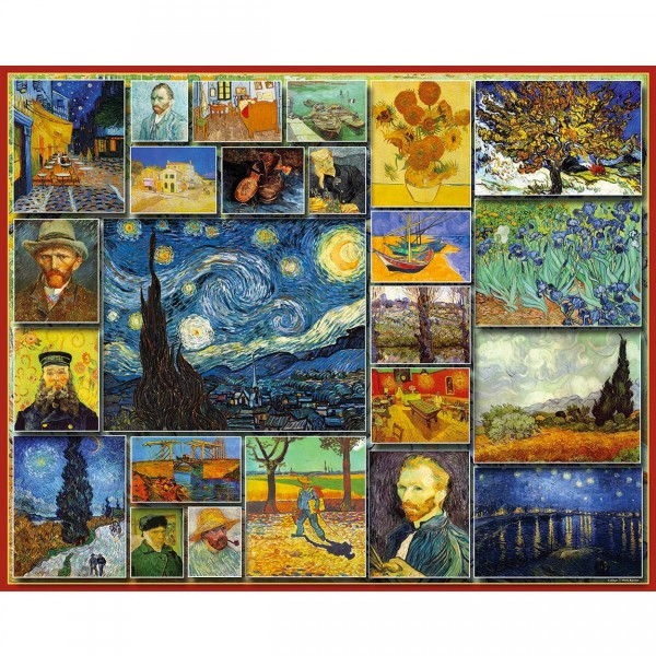 Puzzle 1000 pièces : Great Painters : Van Gogh - White-900