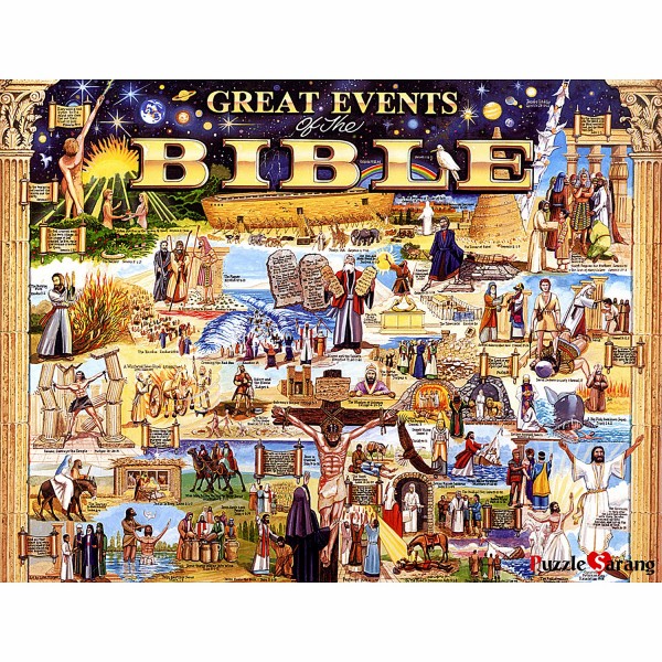 Puzzle 1000 pieces - The great events of the Bible - White-232
