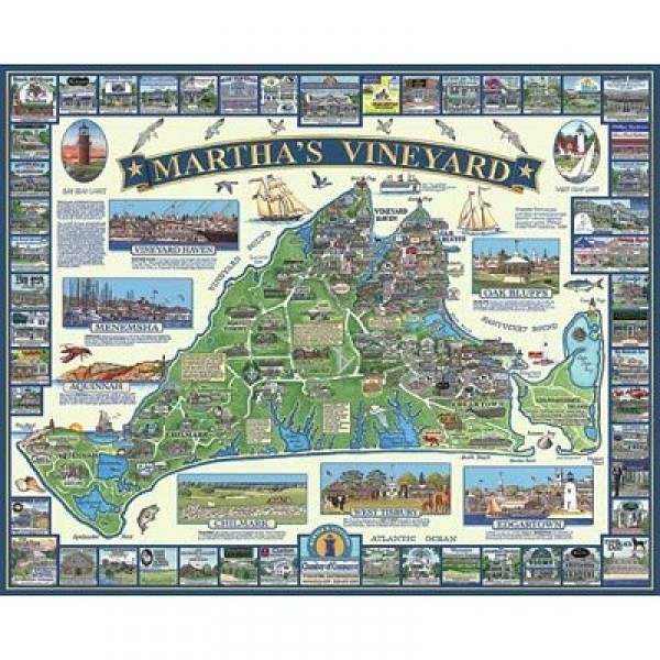 Puzzle 1000 pièces - Martha's Vineyard, Massachusetts, USA - White-524