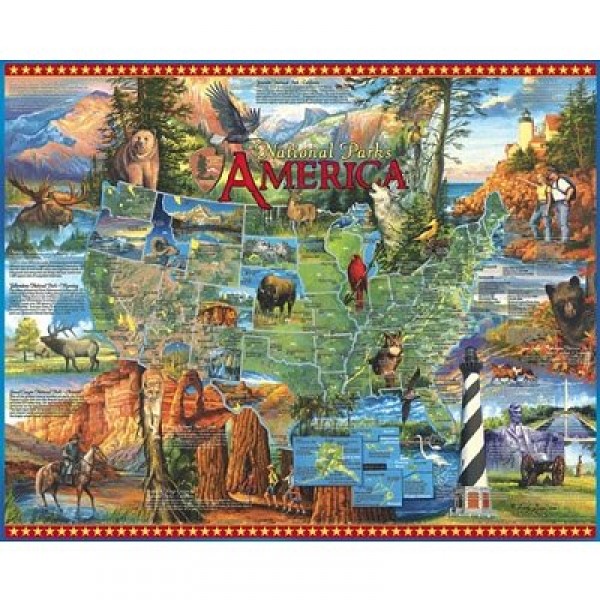Puzzle 1000 pièces - Parc nationaux, USA - White-530