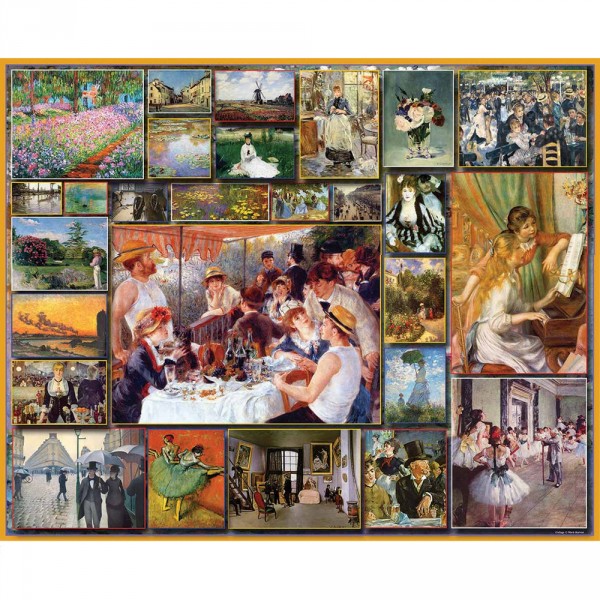Puzzles 1000 pièces : Great Painters : Les Impressionnistes - White-901