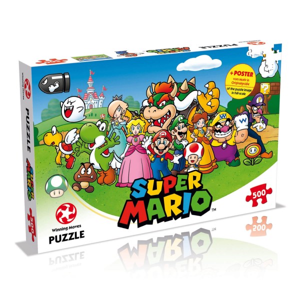 Puzzle 500 pièces : Super Mario et ses amis - Winning-2947