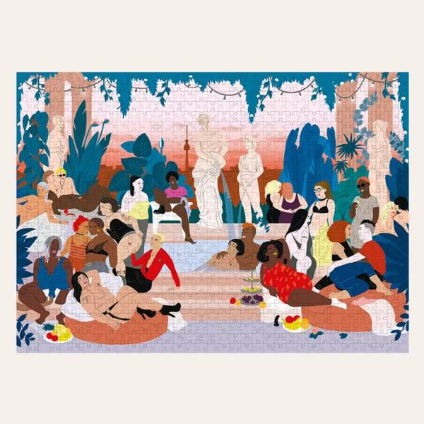 Puzzle de 1000 piezas:Mujeres de la decadencia - Wonderpieces-87480