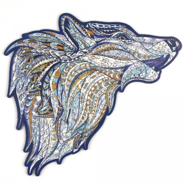148 wooden pieces puzzle : wolf - Woodbests-57768