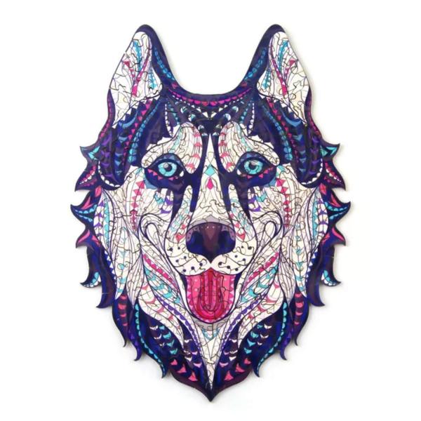 Puzzle de 177 piezas de madera : Husky siberiano - Woodbests-57771