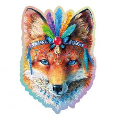 150 pieces/20 shapes wooden puzzle: mystic fox