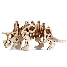 Maquette en bois : Dinosaure Triceratops