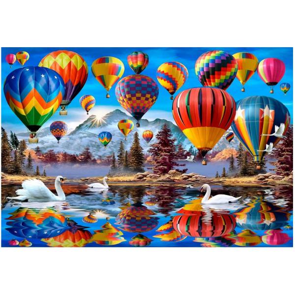 300 wooden piece jigsaw puzzle: Peaceful travelling - Woodencity-TR 0011-L