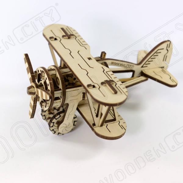Wooden model: Biplane - Woodencity-WR304