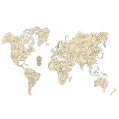 Puzzle 3D : WORLD MAP ANIMALS XL