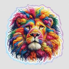 Puzzle 150 pieces/15 shapes : soft lion