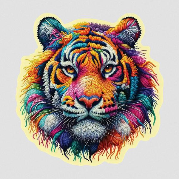 250 Teile/25 Formen Puzzle: Sanfter Tiger - HE 0312-L