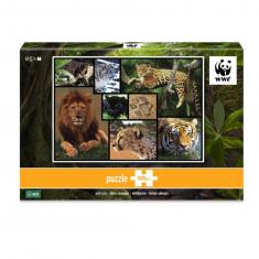 1000 Teile Puzzle: Löwe, Tiger, Panther 