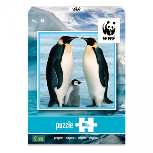 Puzzle de 100 piezas: pingüinos bebés  - WWF-57973