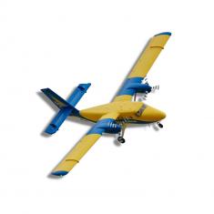 Avion RC Twin Otter sans batterie, radio, émetteur