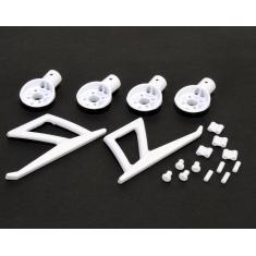 MR200 Motor Mounts and Parts set (Blanc)  - Blade 200QX - MR200P06-W