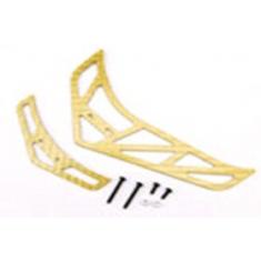 Fiber Tail Fins Set-Gold (For King 3 , Belt CP v2 / X) - ESK308-G - Xtreme
