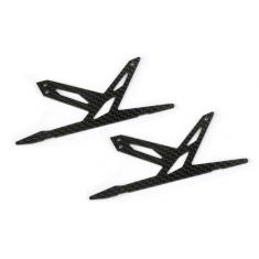 Spare Carbon Panel for Xtreme CF Skid (Black - 2 pcs) Blade 130X