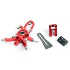 Alu. Swash Plate V2 w- Back AR Guide (Red) Blade 130X