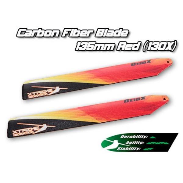 XCB135-B - Carbon Fiber Blade 135mm -Yellow (130X) - XCB135-B