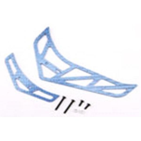 Fiber Tail Fins Set-Blue (For King 3 , Belt CP v2 / X) - ESK308-B - Xtreme - XTR-ESK308-B