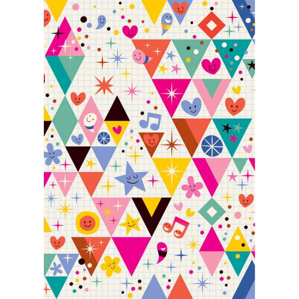 Puzzle 1000 pièces : Triangles amusants - Yazz-3854