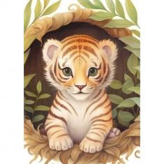 Puzzle 1000 pièces : Tigre mignon