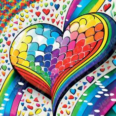 1023 piece puzzle : Mosaic Heart