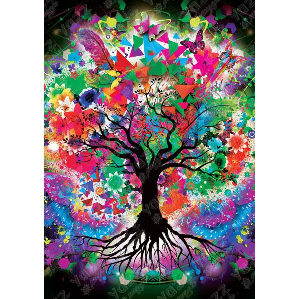 1000 piece puzzle : Colorful Tree - Yazz-3808