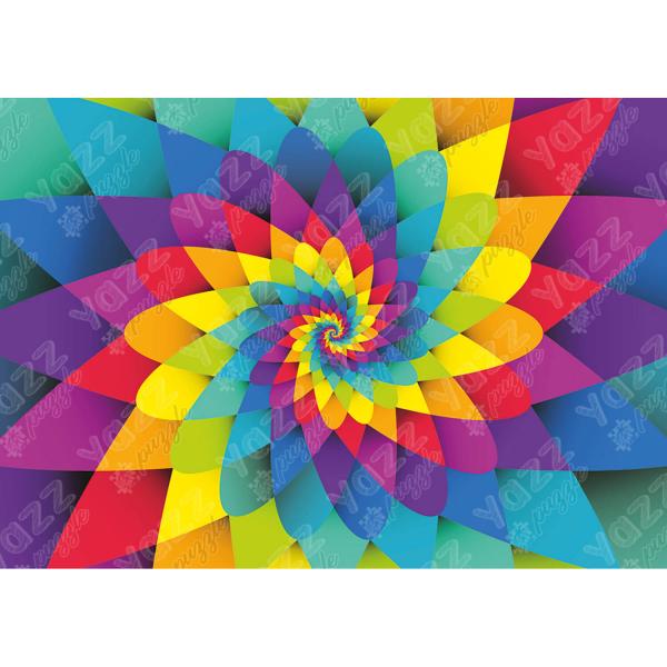 Puzzle 1000 pièces : Spirale arc en ciel - Yazz-3811