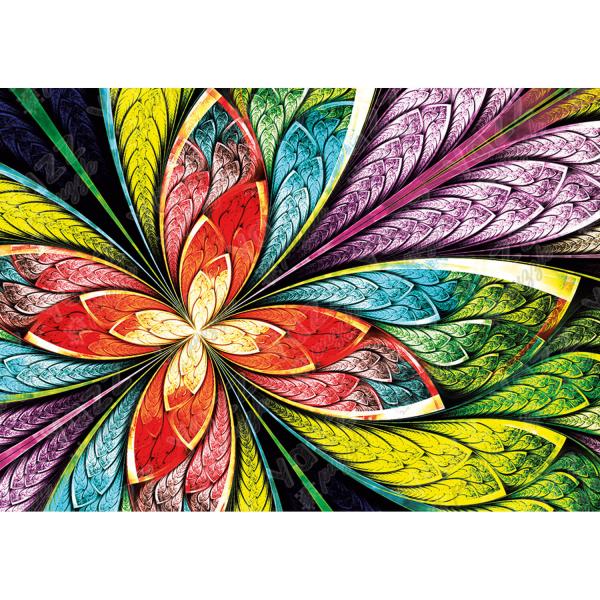 Puzzle de 1000 piezas : Flor de Colores - Yazz-3815