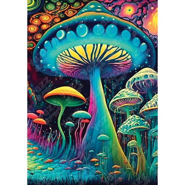 1000 piece puzzle : Fungi Wonderland - Yazz-3821