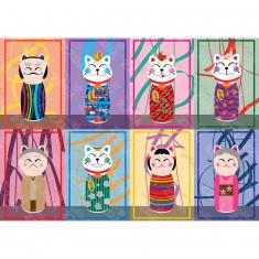 1000-teiliges Puzzle: Maneki Kokeshi