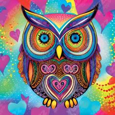 Puzzle 1023 pièces : Hibou mignon