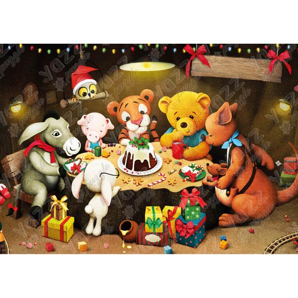 1000-teiliges Puzzle: Winnie Christmas - Yazz-3838