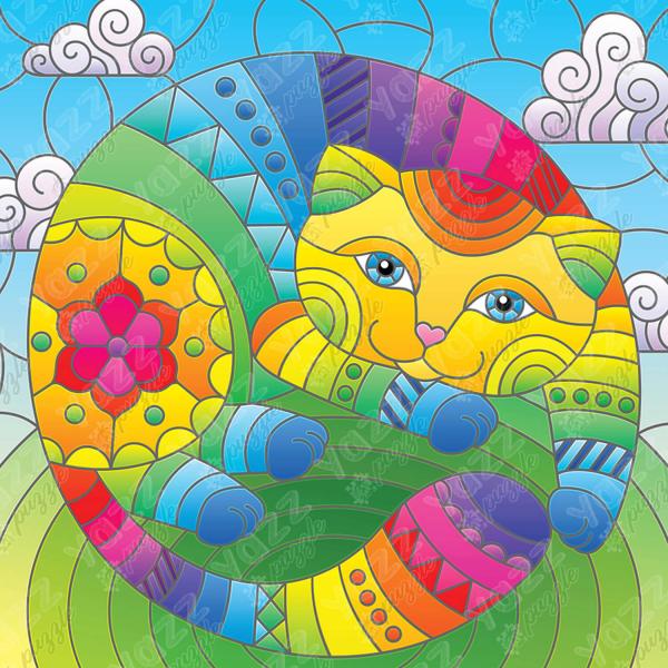1023 piece puzzle : Cat in the Circle - Yazz-3844