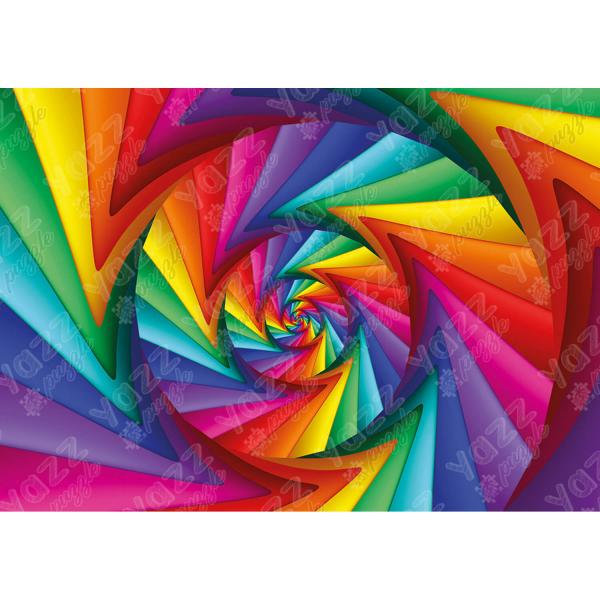 1000-teiliges Puzzle: Komplizierter Regenbogen - Yazz-3847