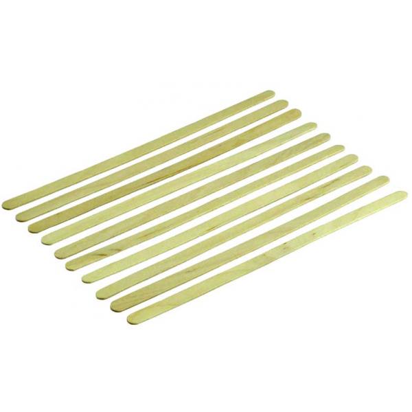 10 agitateurs en bois 140x5x1mm YUKI - YUK-650015