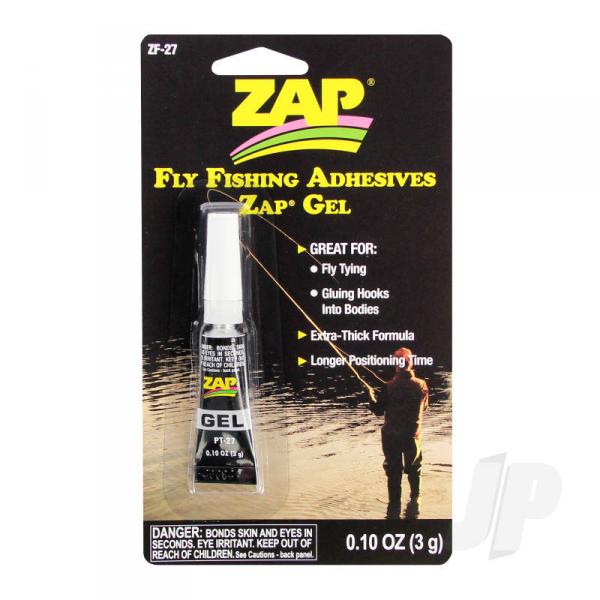Fly Fishing Adhesives Zap Gel (0.10oz, 3g) - ZAPZF-27