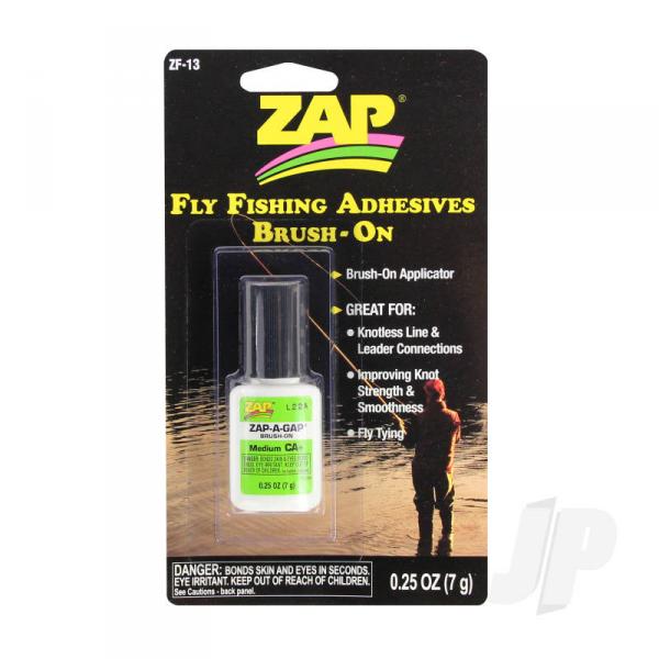 Fly Fishing Adhesives Zap-A-Gap Medium Brush On (0.25oz, 7g) - ZAPZF-13