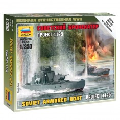 Bateau Fluvial Blindé Soviétique Zvezda 1/350