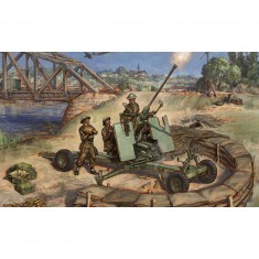 Figurines historiques 2ème guerre mondiale : Canon Bofors 40mm