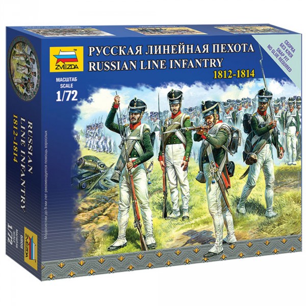 Figurines Militaires : Infanterie Ligne Russe 1812-1814 - Zvezda-6808