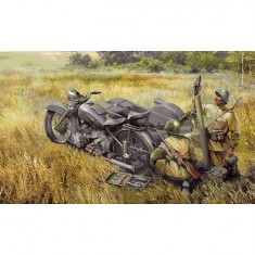 M-72 Motorcycle Model Kit with Mortar