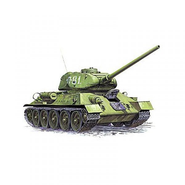 Maquette Char moyen soviétique T-34/85  - Zvezda-3533