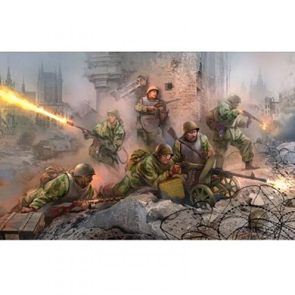 Figurines 2ème Guerre Mondiale : Troupe d'assaut soviétique : Konisberg 1944 - Zvezda-3509