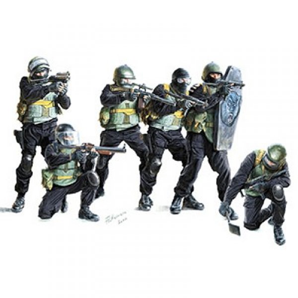Figurines militaires : Unité antiterroriste russe Vimpel - Zvezda-3598