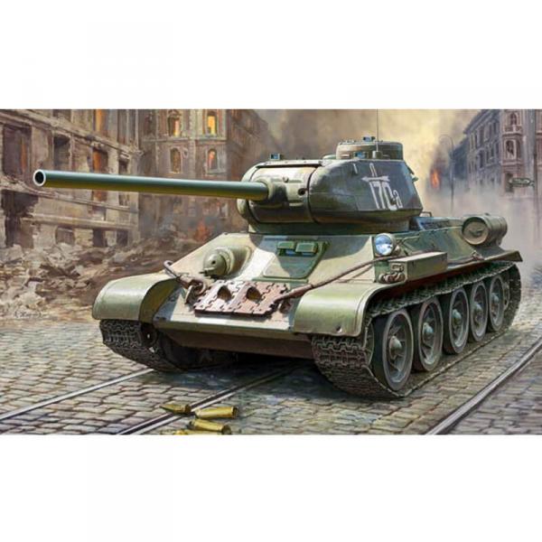 Maquette char : Char Russe T-34/85 - Zvezda-Z3687