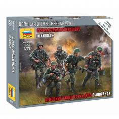 5 figurines : Panzergrenadiers allemands en anorak